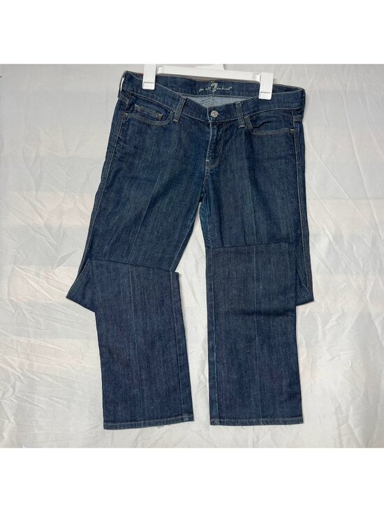 7 For All Mankind Denim - 7 For All Mankind Colette Straight Leg Jeans Dark Wash Size 30